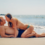 a couple on the beach